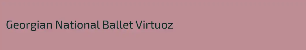 Georgian National Ballet Virtuoz